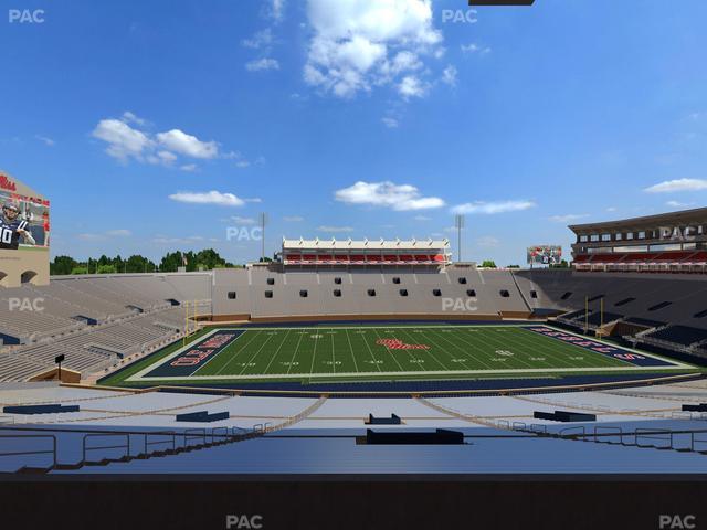Vaught Hemingway Stadium - Section West Chairbacks 7 Seat View