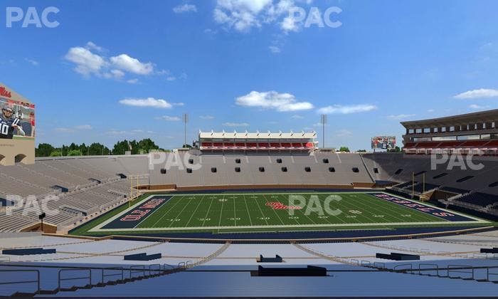 Vaught Hemingway Stadium - Section West Chairbacks 7 Seat View