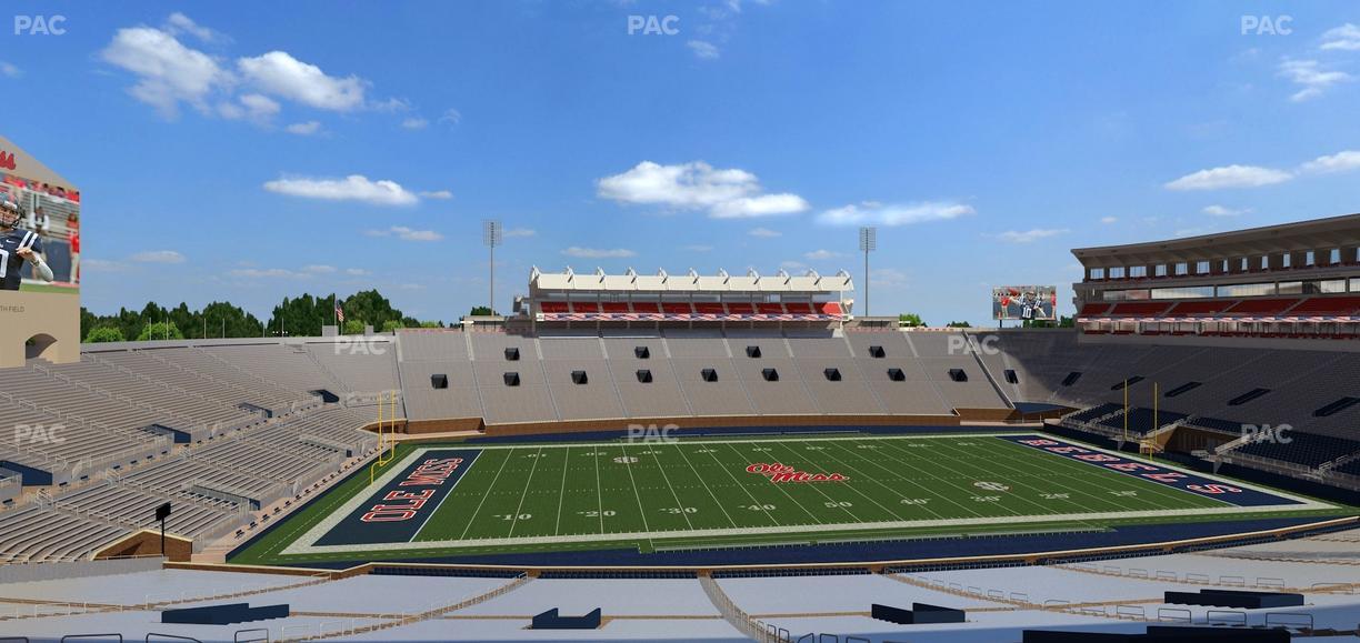 Vaught Hemingway Stadium - Section West Chairbacks 8 Seat View