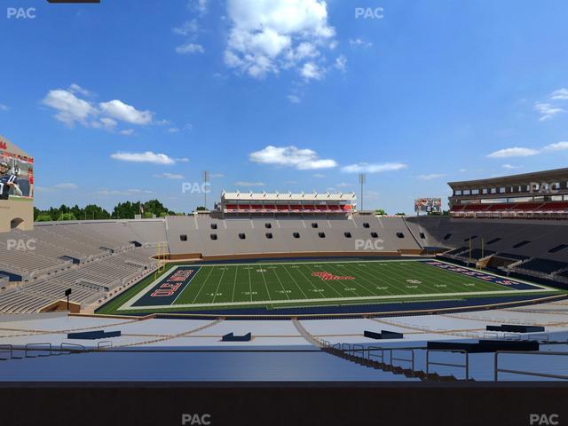 Vaught Hemingway Stadium - Section West Chairbacks 8 Seat View