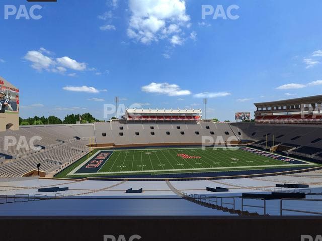 Vaught Hemingway Stadium - Section West Chairbacks 8 Seat View