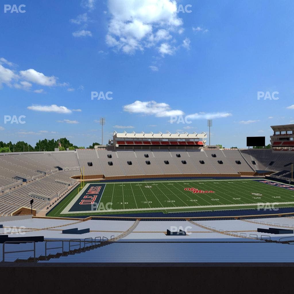 Vaught Hemingway Stadium - Section West Chairbacks 9 Seat View