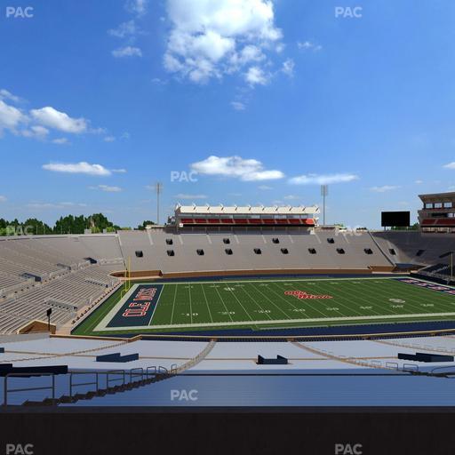 Vaught Hemingway Stadium - Section West Chairbacks 9 Seat View