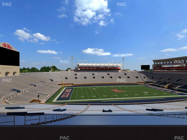 Vaught Hemingway Stadium - Section West Chairbacks 9 Seat View