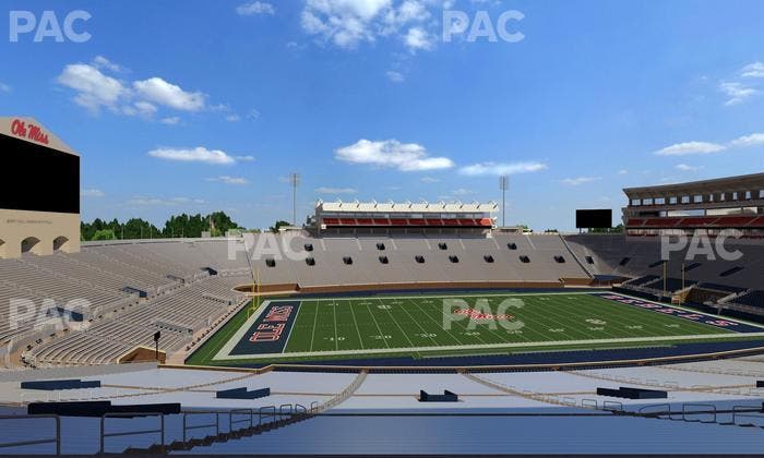 Vaught Hemingway Stadium - Section West Chairbacks 9 Seat View