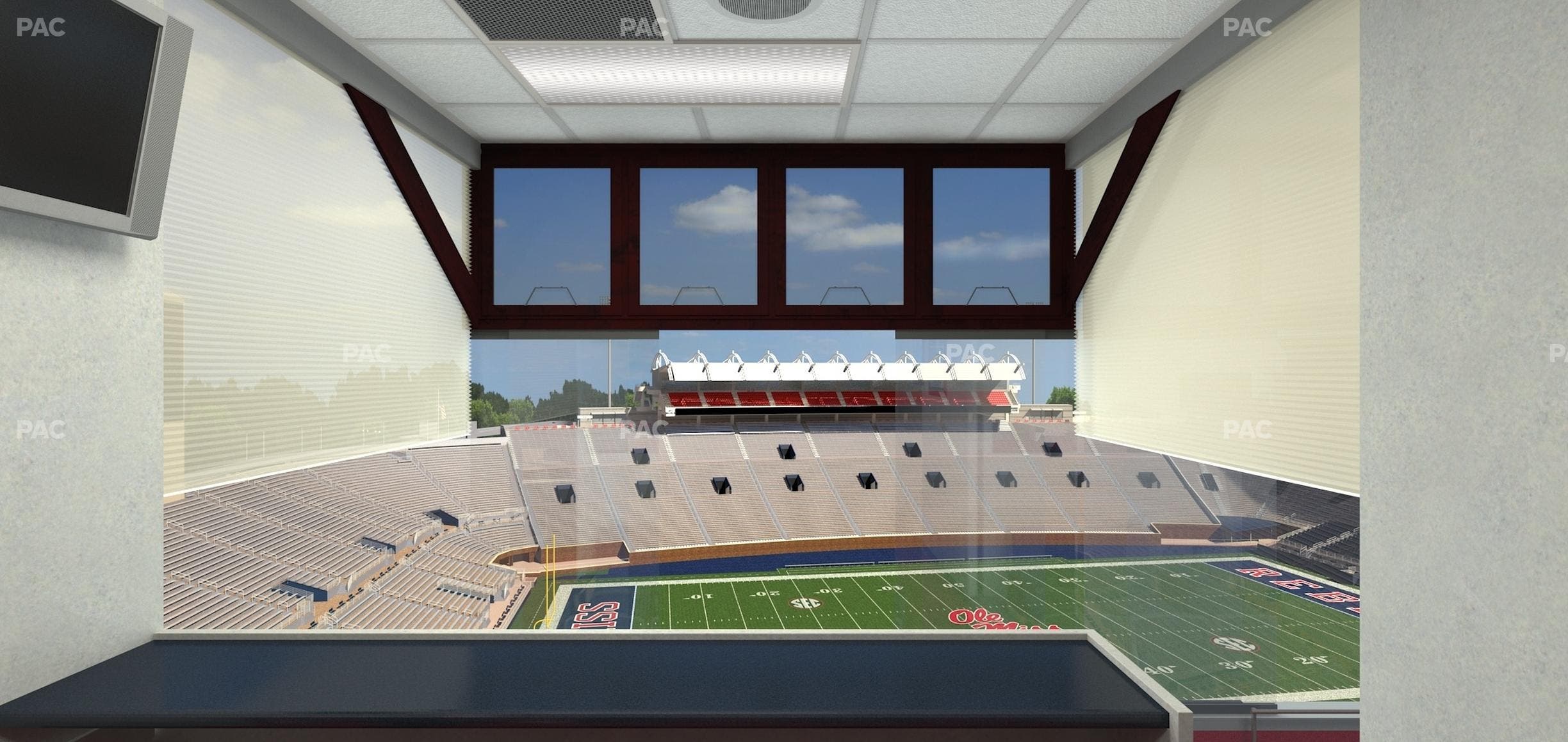 Vaught Hemingway Stadium - Section West Suites Seat View