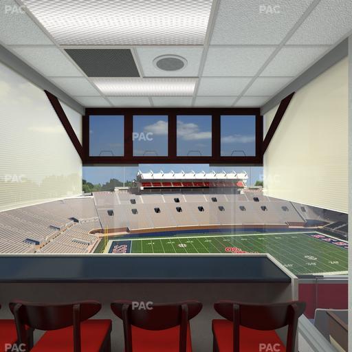 Vaught Hemingway Stadium - Section West Suites Seat View