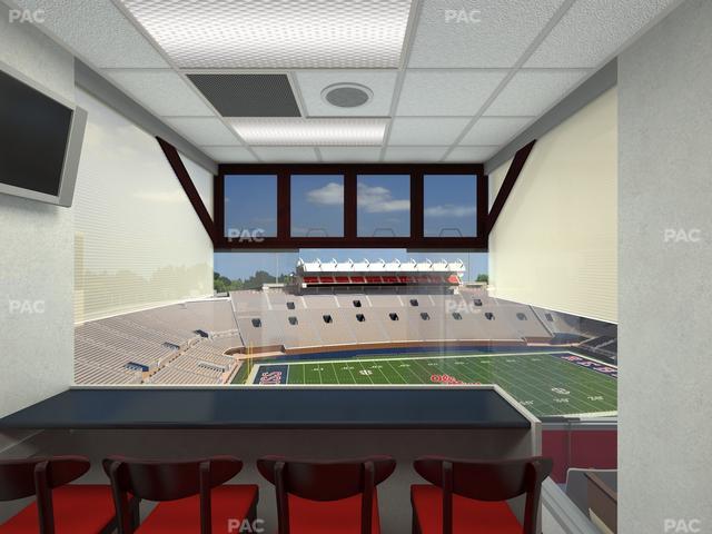 Vaught Hemingway Stadium - Section West Suites Seat View