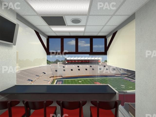 Vaught Hemingway Stadium - Section West Suites Seat View