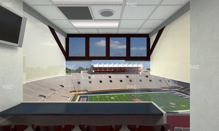 Vaught Hemingway Stadium - Section West Suites Seat View