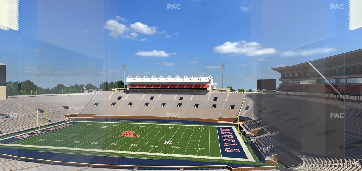 Vaught Hemingway Stadium - Section West Suites Seat View