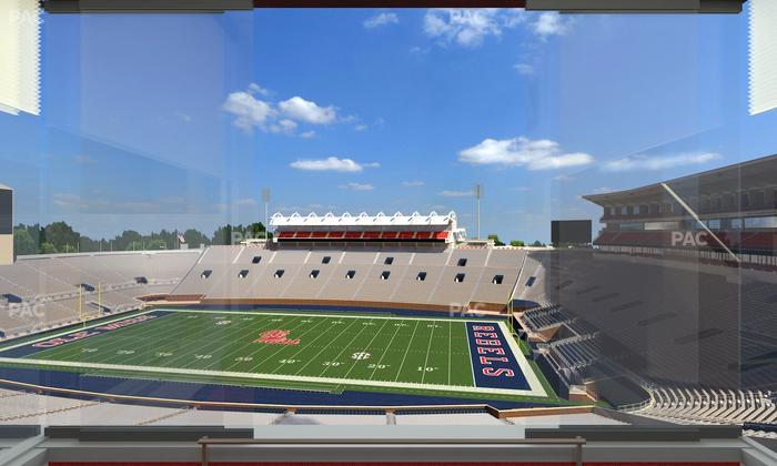 Vaught Hemingway Stadium - Section West Suites Seat View