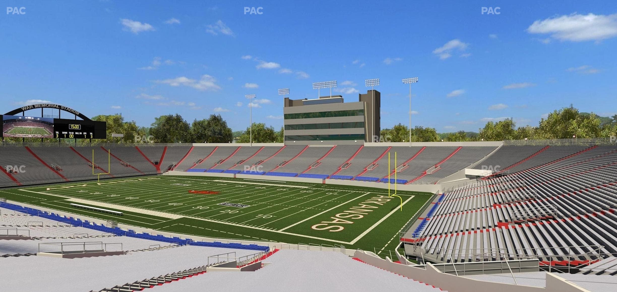 War Memorial Stadium (Little Rock) - Section 1 Seat View