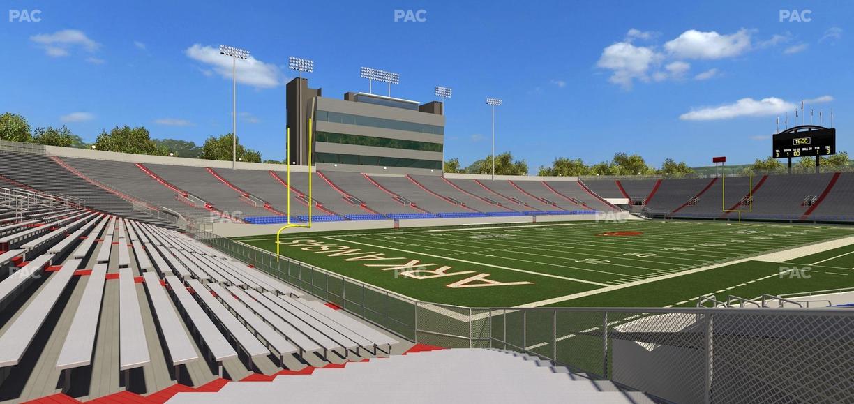 War Memorial Stadium (Little Rock) - Section 12 Seat View