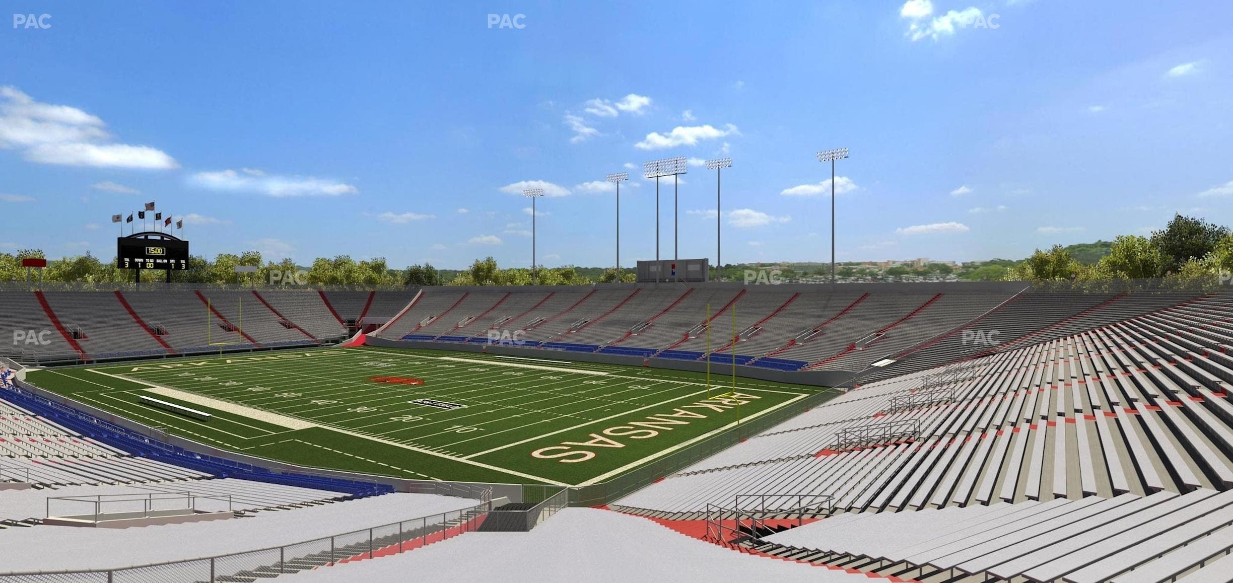 War Memorial Stadium (Little Rock) - Section 20 Seat View