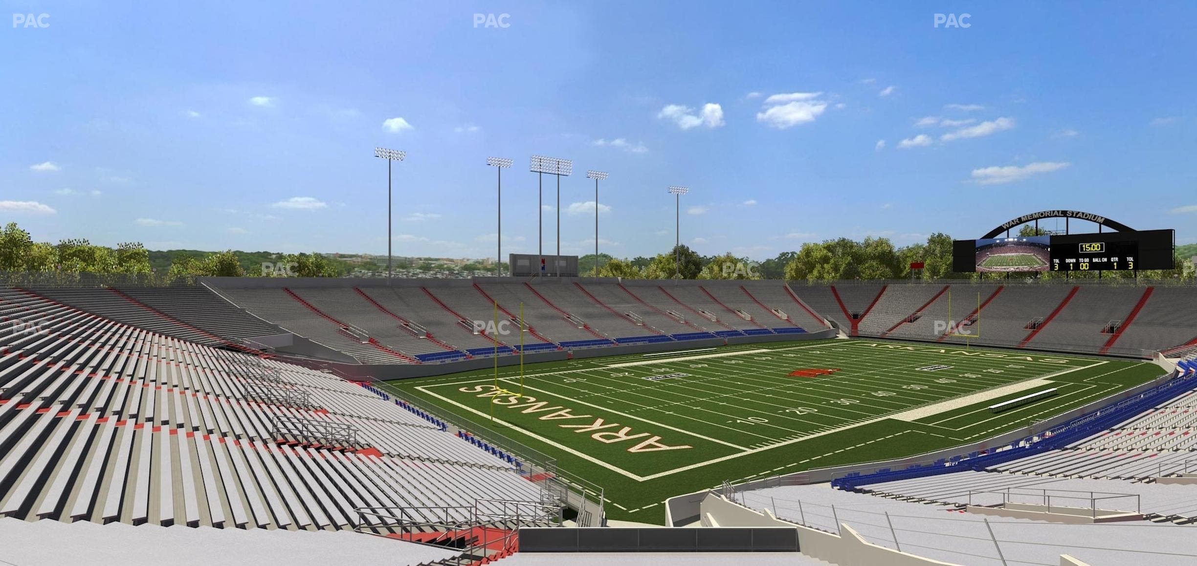 War Memorial Stadium (Little Rock) - Section 32 Seat View