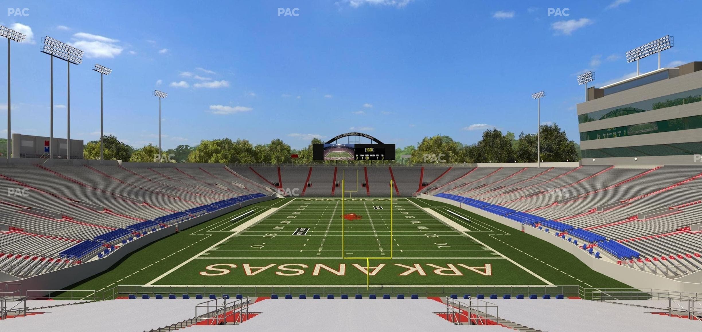 War Memorial Stadium (Little Rock) - Section 36 Seat View