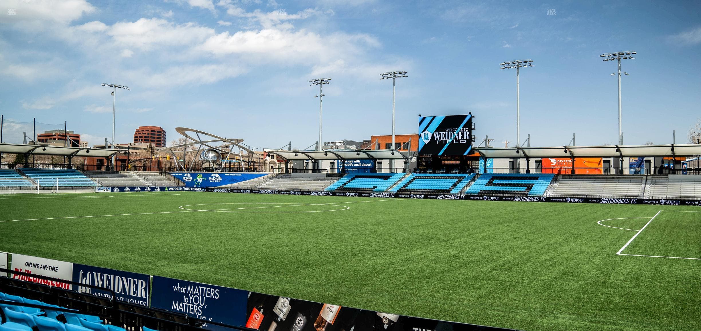 Weidner Field - Section 101 Seat View