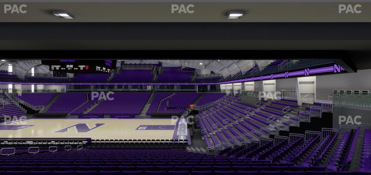 Welsh-Ryan Arena - Section 107 Seat View