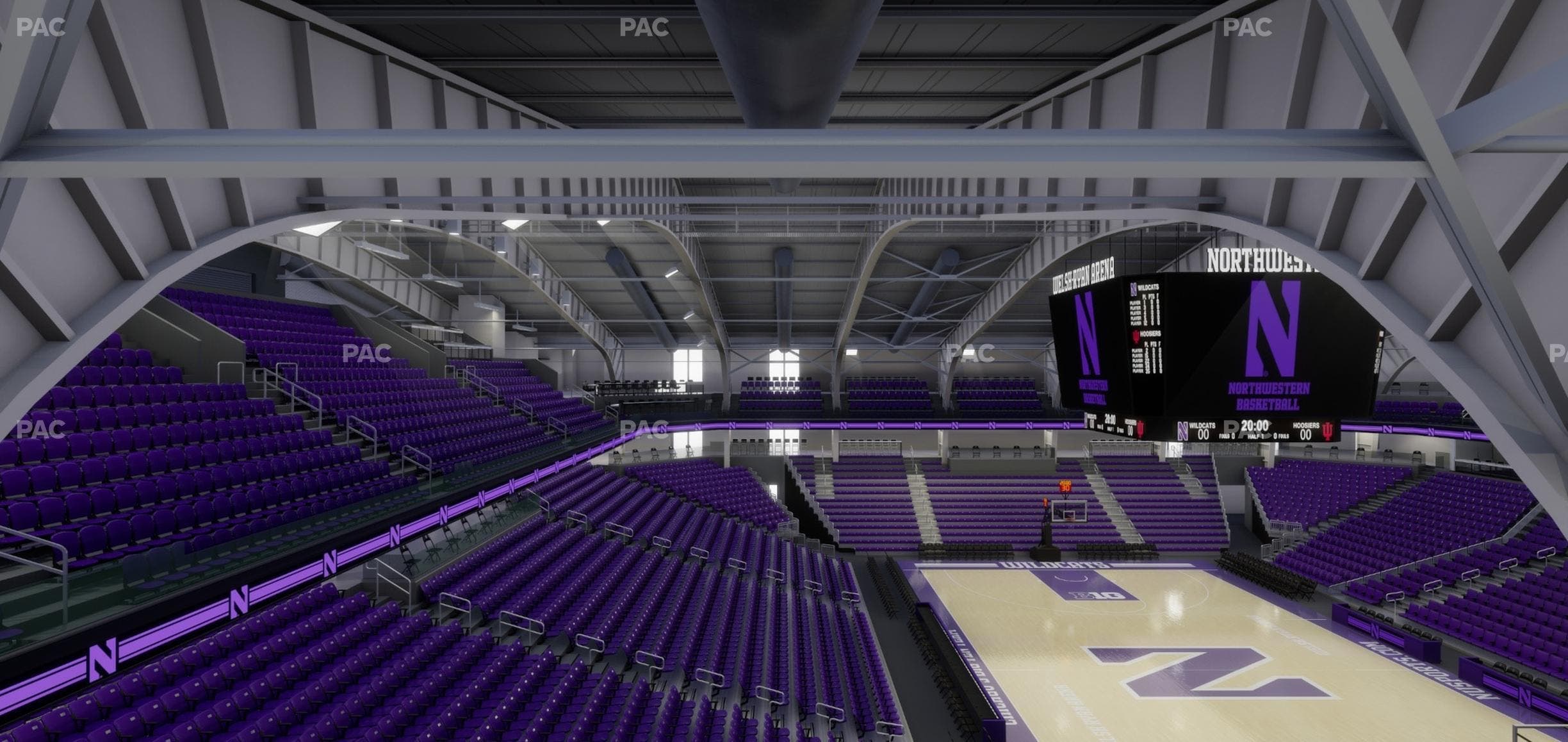 Welsh-Ryan Arena - Section 206 Seat View