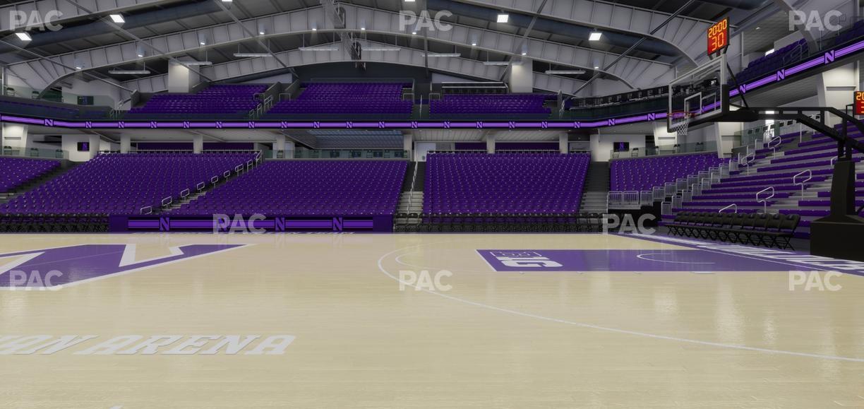 Welsh-Ryan Arena - Section Courtside A Seat View