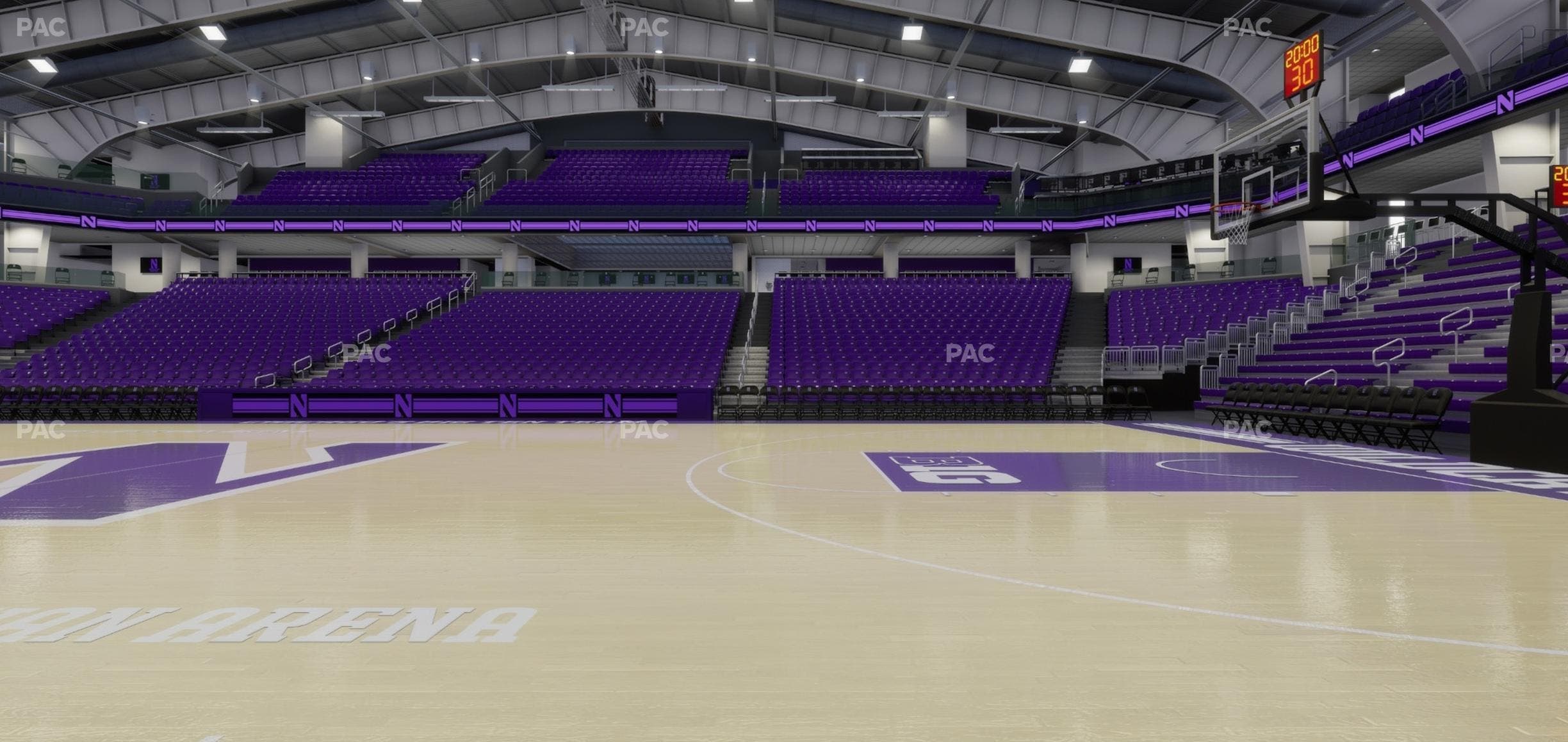 Welsh-Ryan Arena - Section Courtside A Seat View