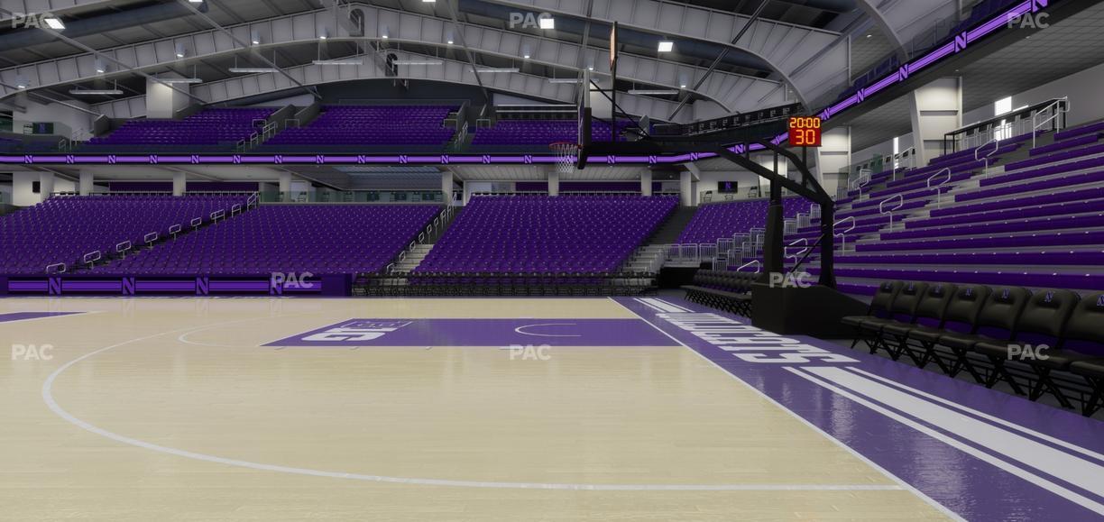 Welsh-Ryan Arena - Section Courtside A Seat View