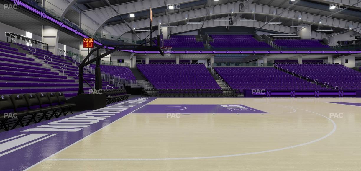Welsh-Ryan Arena - Section Courtside B Seat View