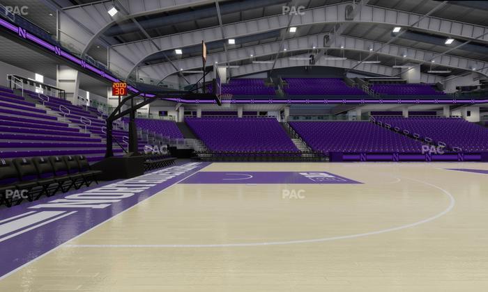 Welsh-Ryan Arena - Section Courtside B Seat View