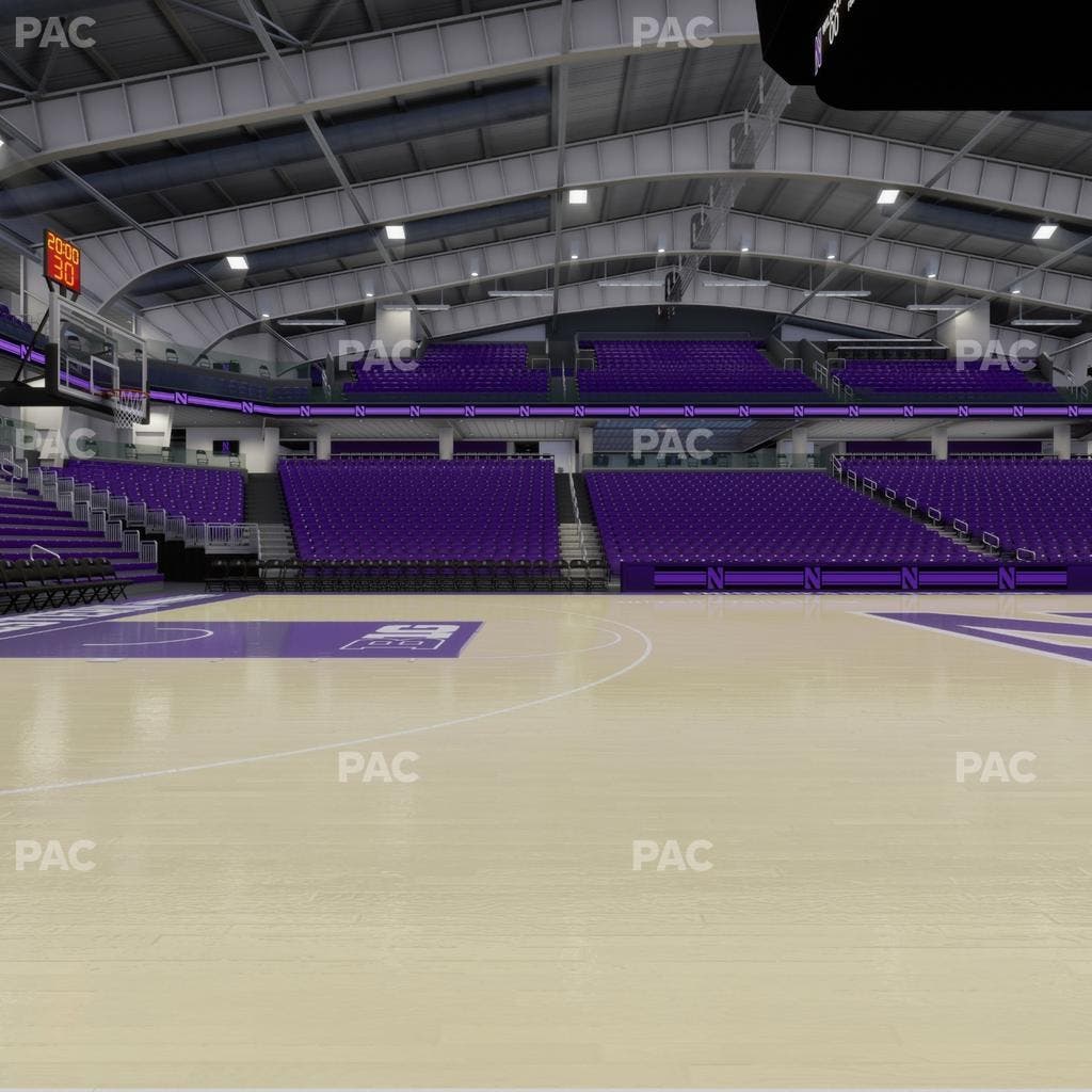 Welsh-Ryan Arena - Section Courtside B Seat View