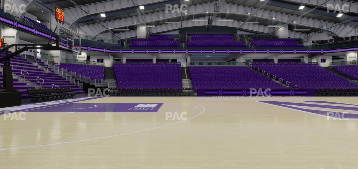 Welsh-Ryan Arena - Section Courtside B Seat View