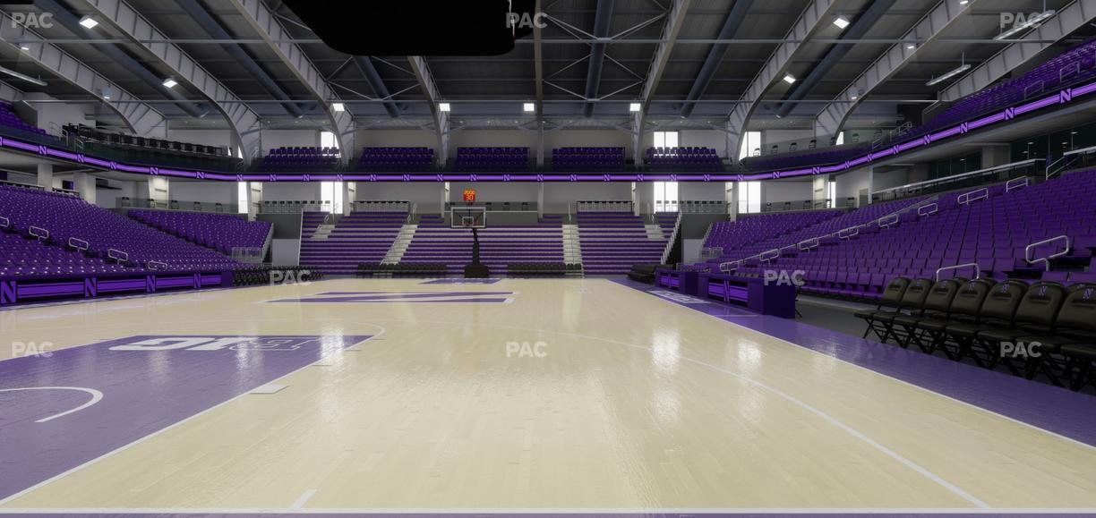 Welsh-Ryan Arena - Section Courtside E Seat View