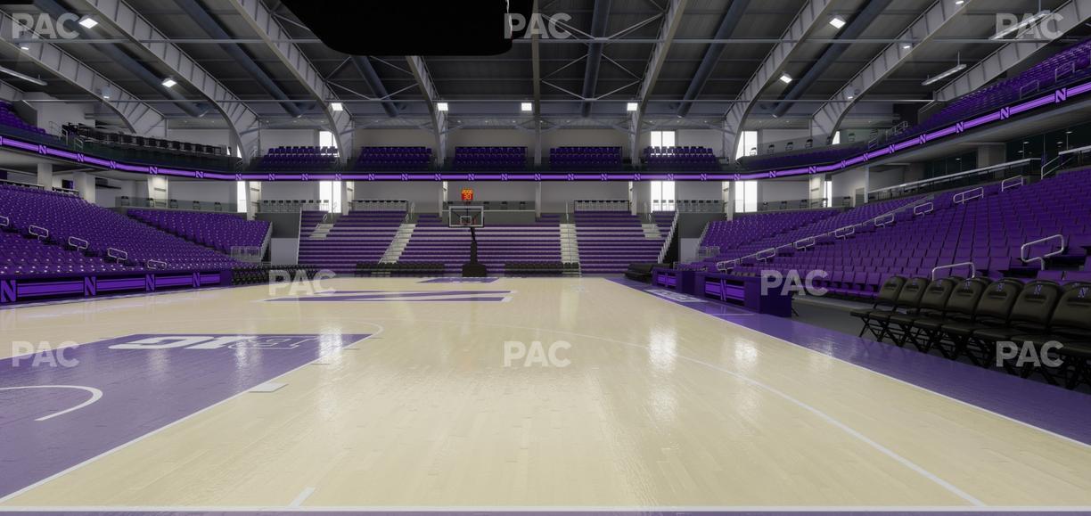 Welsh-Ryan Arena - Section Courtside E Seat View