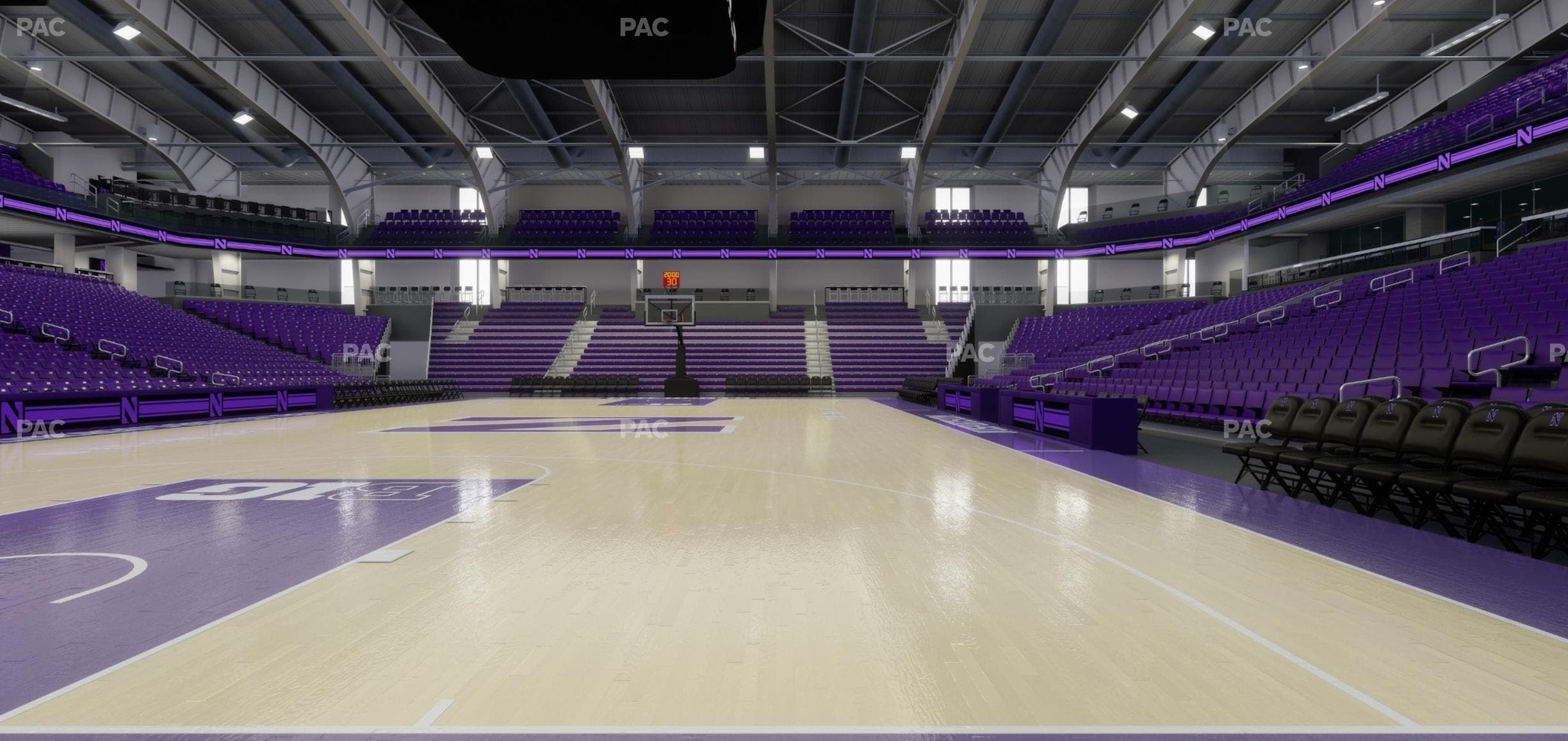 Welsh-Ryan Arena - Section Courtside E Seat View