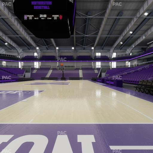 Welsh-Ryan Arena - Section Courtside E Seat View