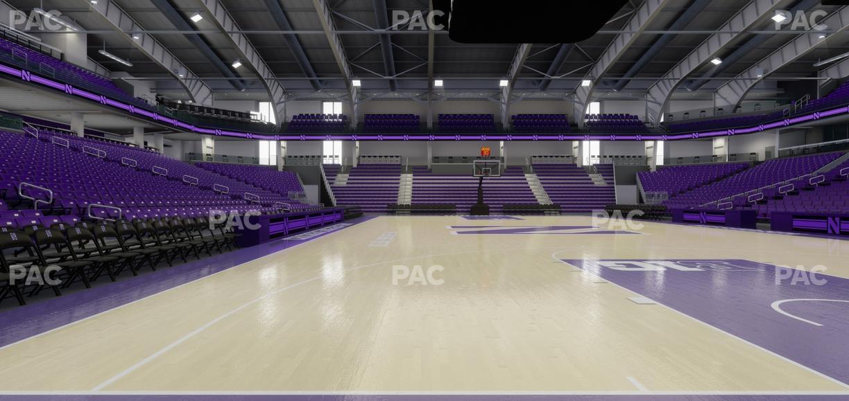Welsh-Ryan Arena - Section Courtside F Seat View