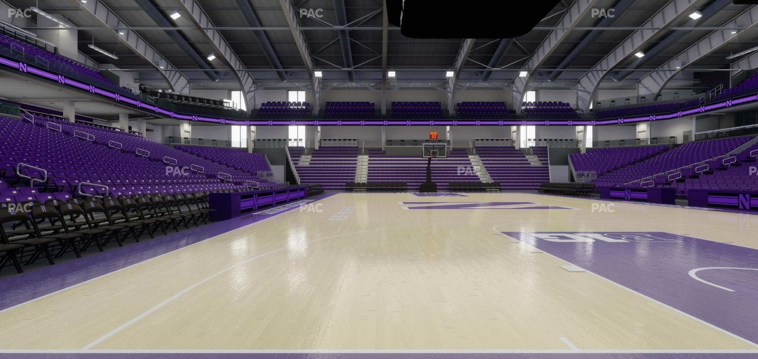Welsh-Ryan Arena - Section Courtside F Seat View