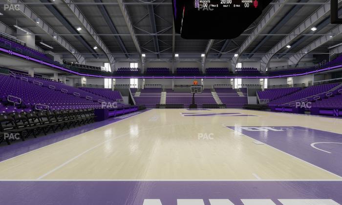 Welsh-Ryan Arena - Section Courtside F Seat View