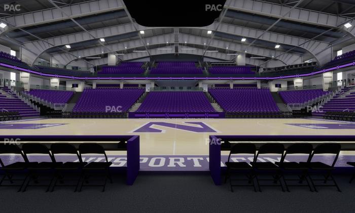 Welsh-Ryan Arena - Section Wilson Club Seat View
