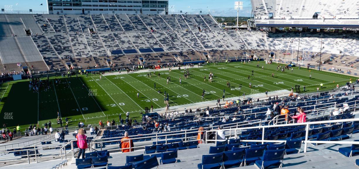 West Shore Home Field at Beaver Stadium - Section East C Upper Seat View