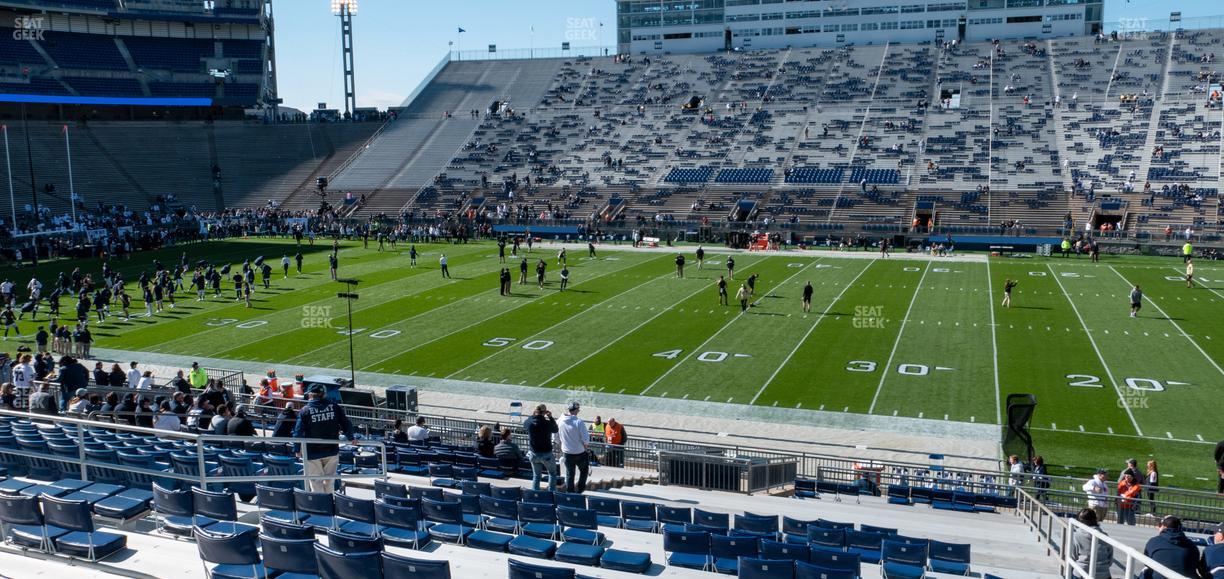 West Shore Home Field at Beaver Stadium - Section East G Seat View