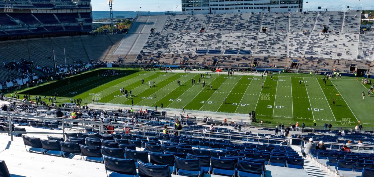 West Shore Home Field at Beaver Stadium - Section East H Upper Seat View