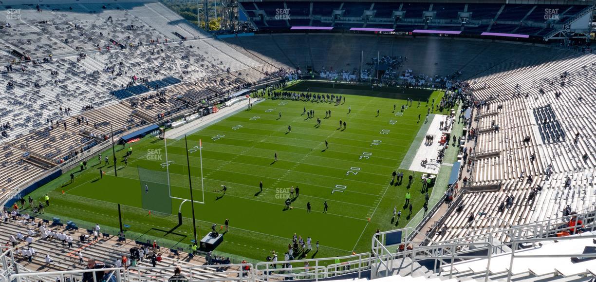 West Shore Home Field at Beaver Stadium - Section North D Upper Seat View