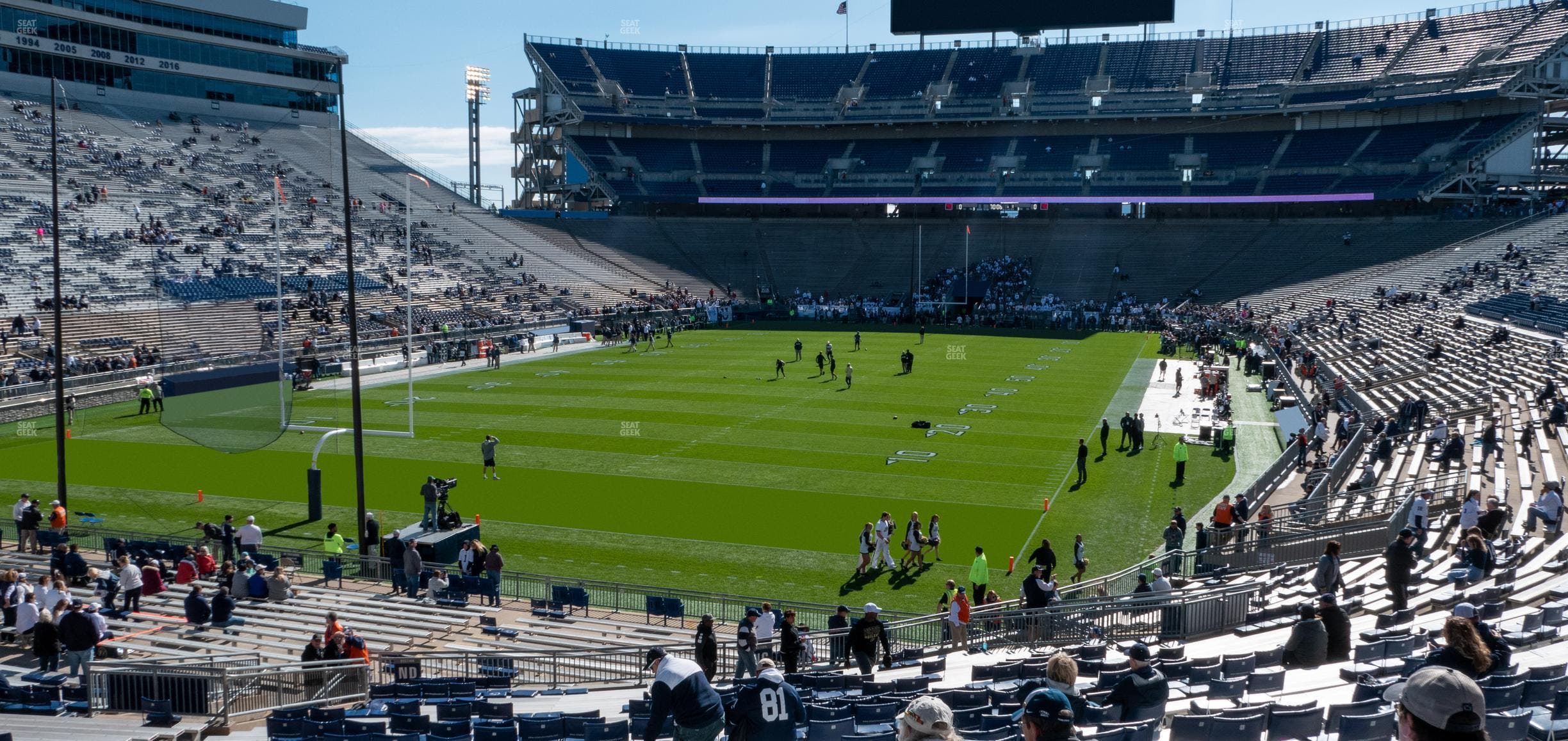 West Shore Home Field at Beaver Stadium - Section North D Seat View