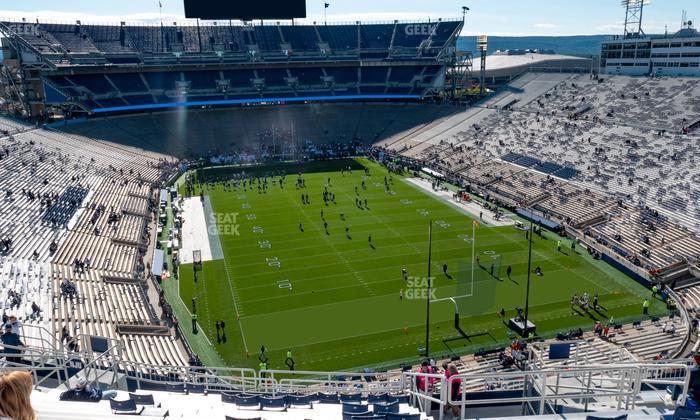 West Shore Home Field at Beaver Stadium - Section North J Upper Seat View