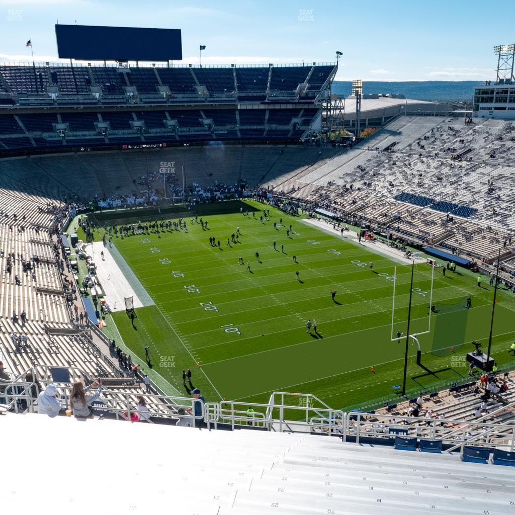 West Shore Home Field at Beaver Stadium - Section North K Upper Seat View