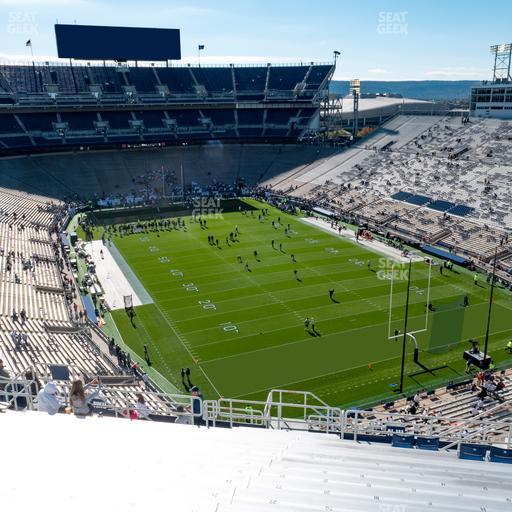 West Shore Home Field at Beaver Stadium - Section North K Upper Seat View