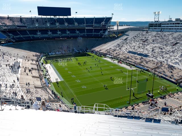 West Shore Home Field at Beaver Stadium - Section North K Upper Seat View