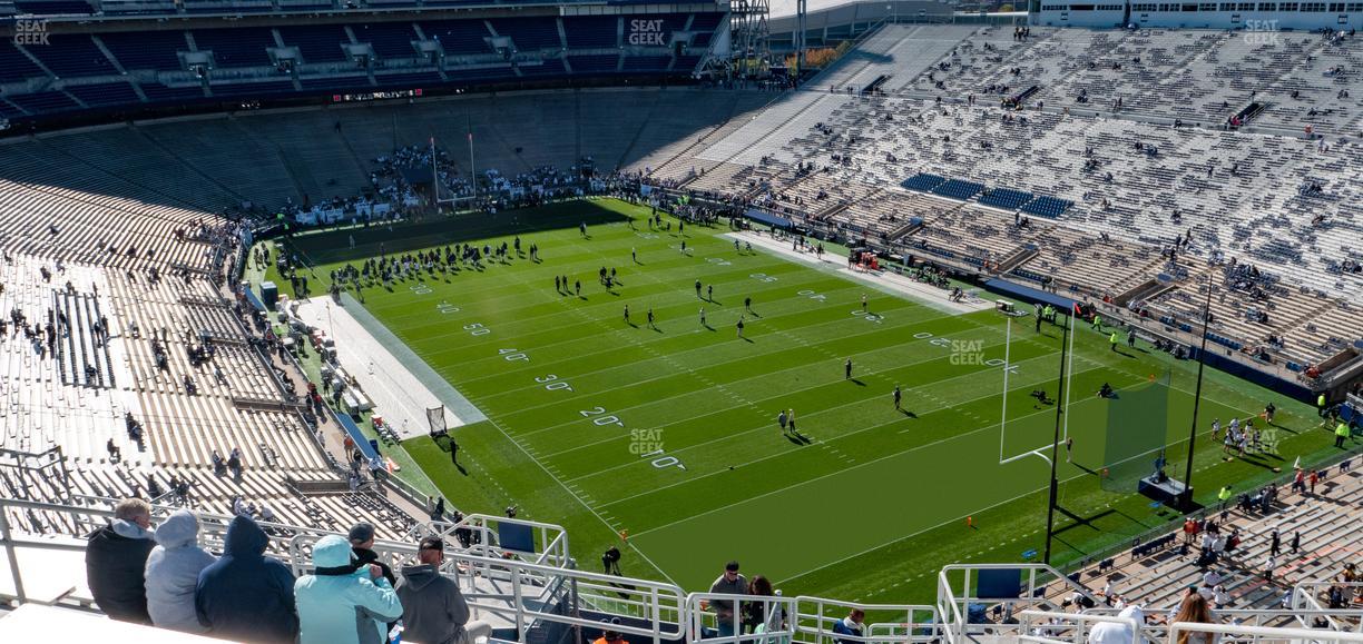 West Shore Home Field at Beaver Stadium - Section North L Upper Seat View