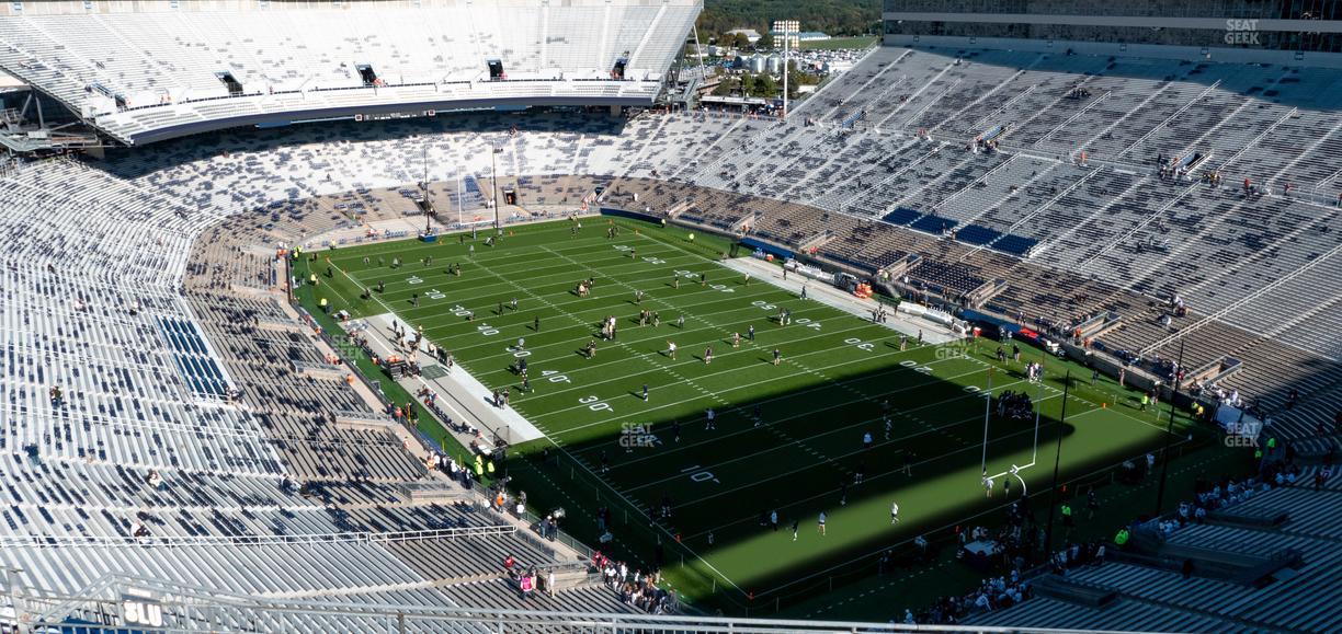 West Shore Home Field at Beaver Stadium - Section South K Upper Seat View